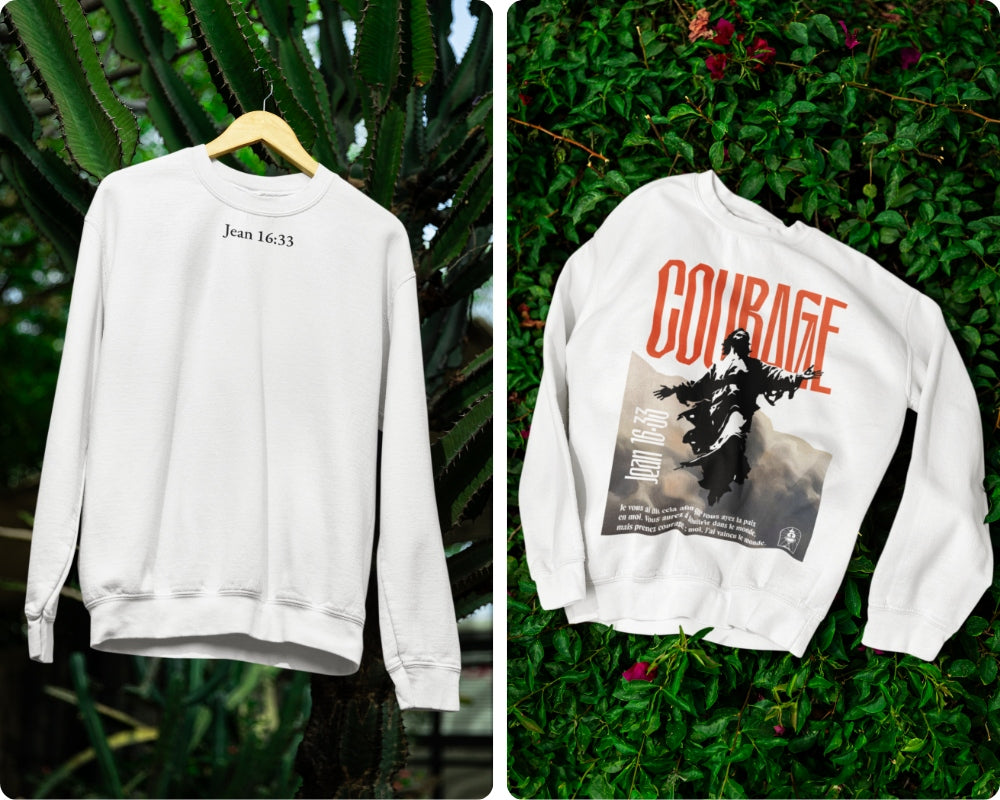 Sweatshirt Jean 16:33 Le 14e Apôtre